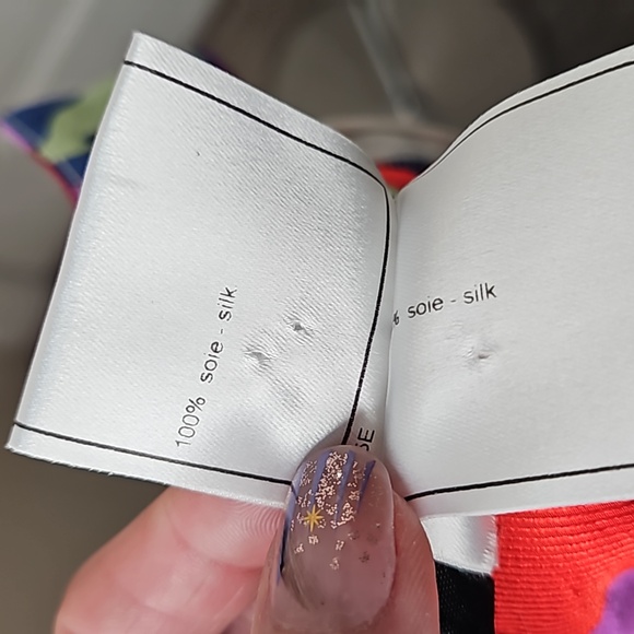 Coco Chanel spring Vintage 2000 runway silk knee high skirt muti color floral - Picture 12 of 17